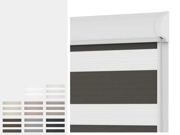 Roleta SWING - deň a noc - látka SUMATRA